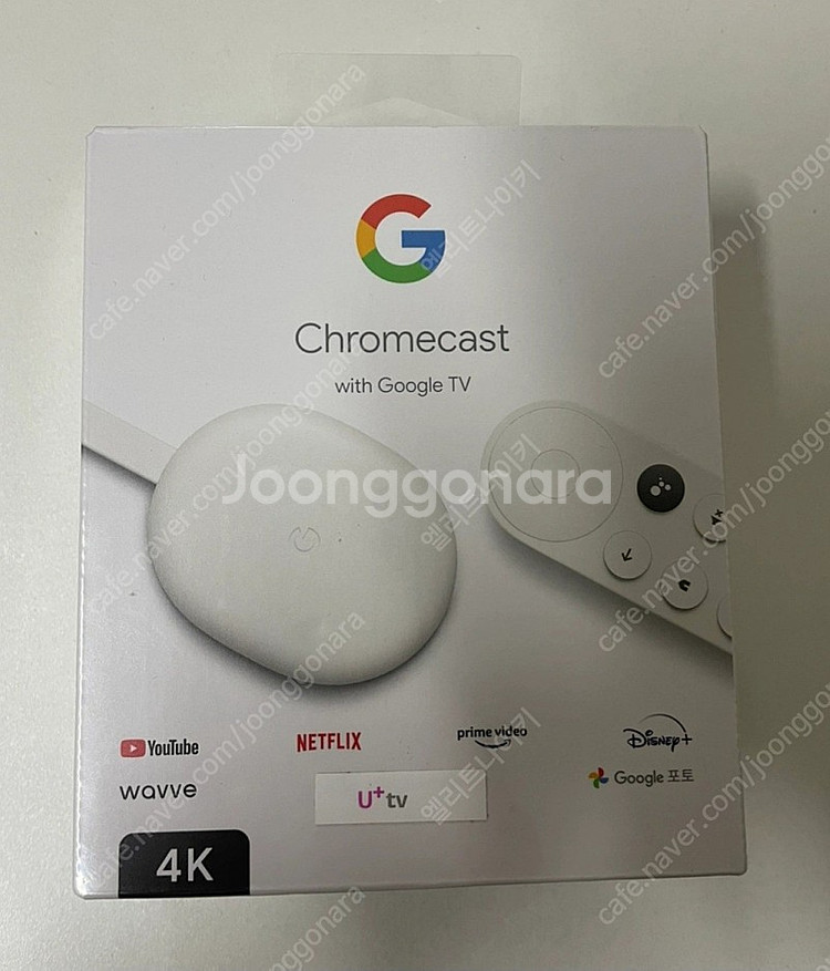 크롬캐스트 4K 국내정발 미개봉 새제품 판매합니다.--0