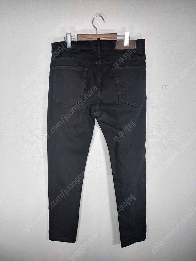 자라 남자데님팬츠 블랙진 34인치 청바지 흑청--2