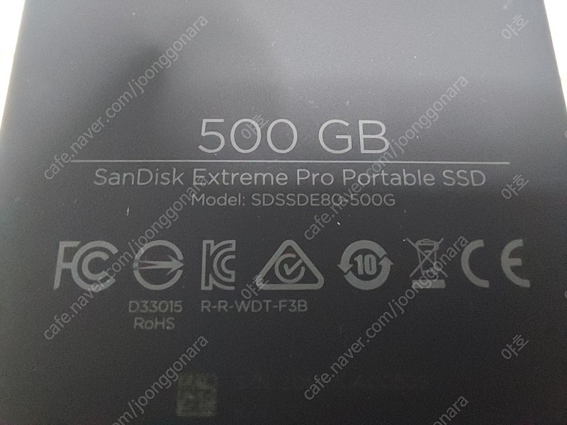 sandisk Extreme Pro E80 500GB ssd 외장 포터블--1