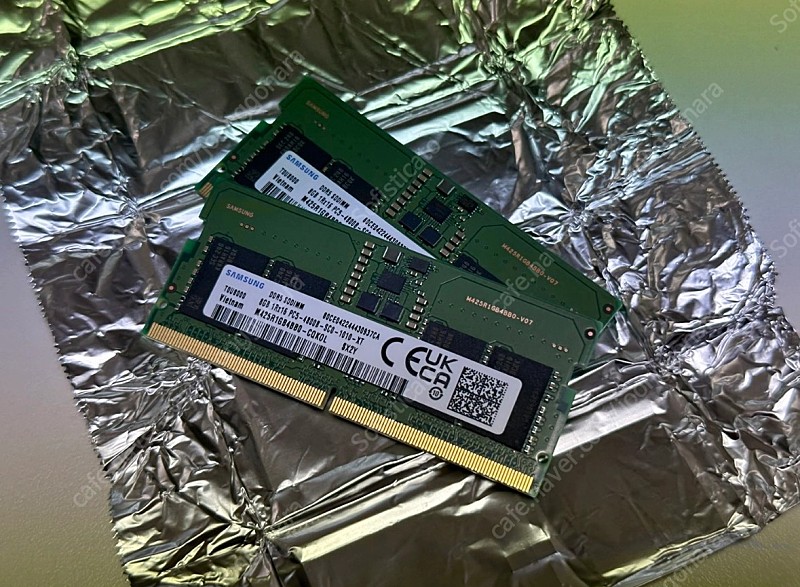 노트북용 삼성 메모리 DDR5 8GB 2개판매합니다, 새상품