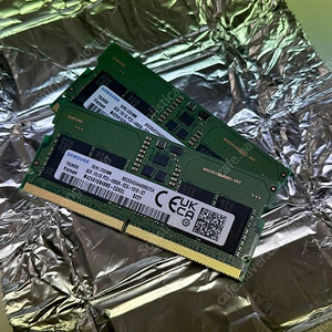 노트북용 삼성 메모리 DDR5 8GB 2개판매합니다, 새상품