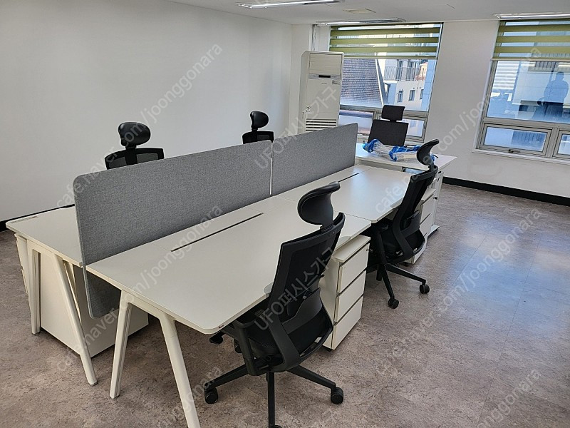 퍼시스 인에이블 덕트형 책상 1400*800 (FDD014)-사무실,사무용,학생 책상 이미지