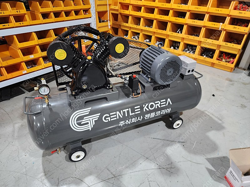 중고)- 산업용 5마력 에어탱크 150리터 콤프렛서 판매 제작 수리 중고콤프레샤 전문 이미지