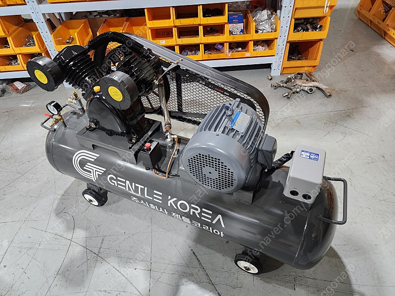 중고)- 산업용 5마력 에어탱크 150리터 콤프렛서 판매 제작 수리 중고콤프레샤 전문 이미지