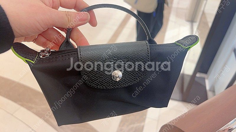 롱샴미니파우치 블랙 ( 새상품) 일본한큐백화점구입--1