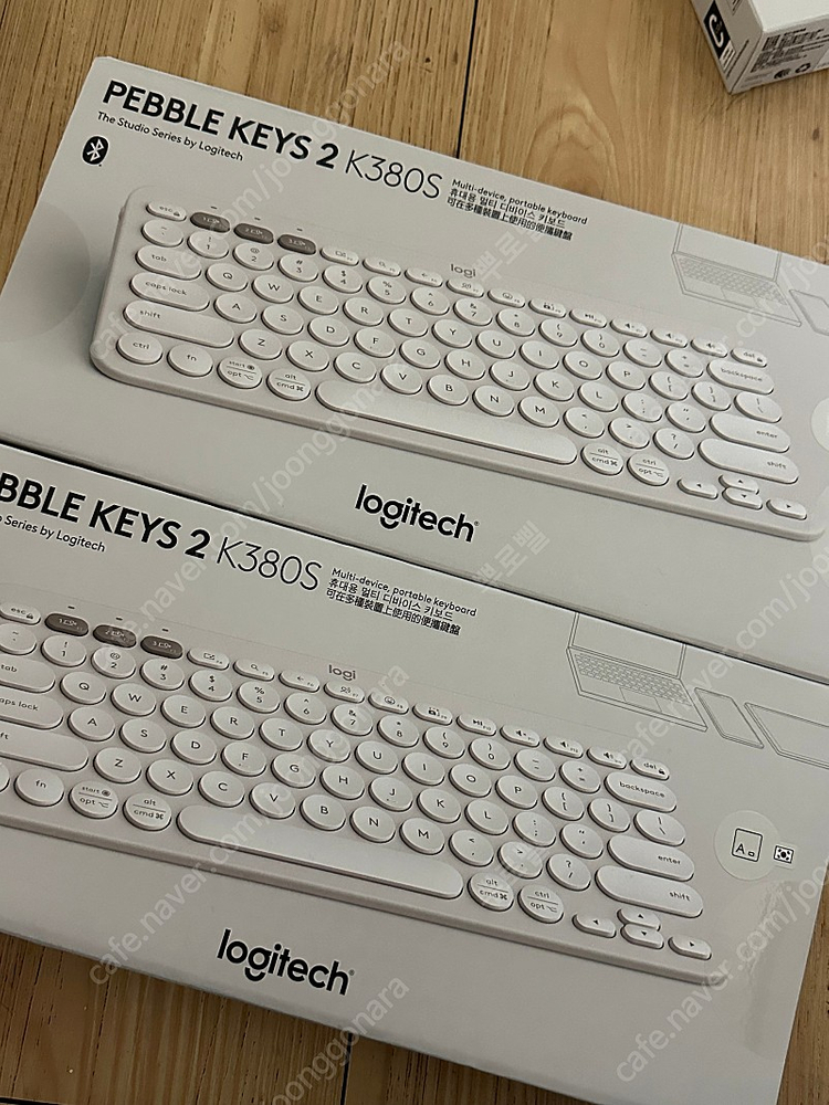로지텍 블루투스 키보드 K380S 화이트 2개 이미지