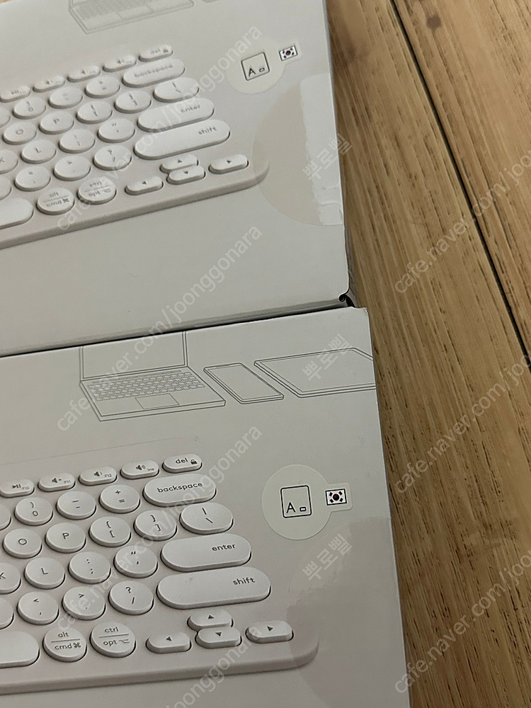 로지텍 블루투스 키보드 K380S 화이트 2개 이미지
