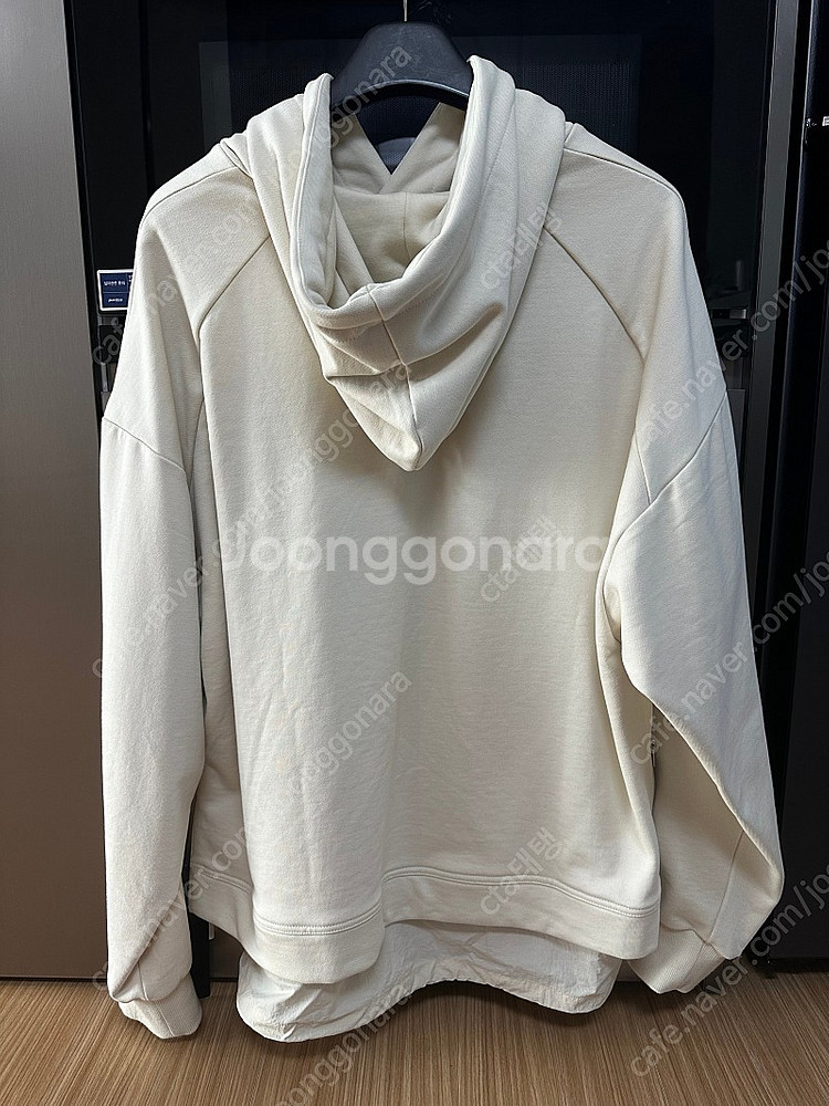 준지 22fw 사이드지퍼 레이어드후드 아이보리 M--1