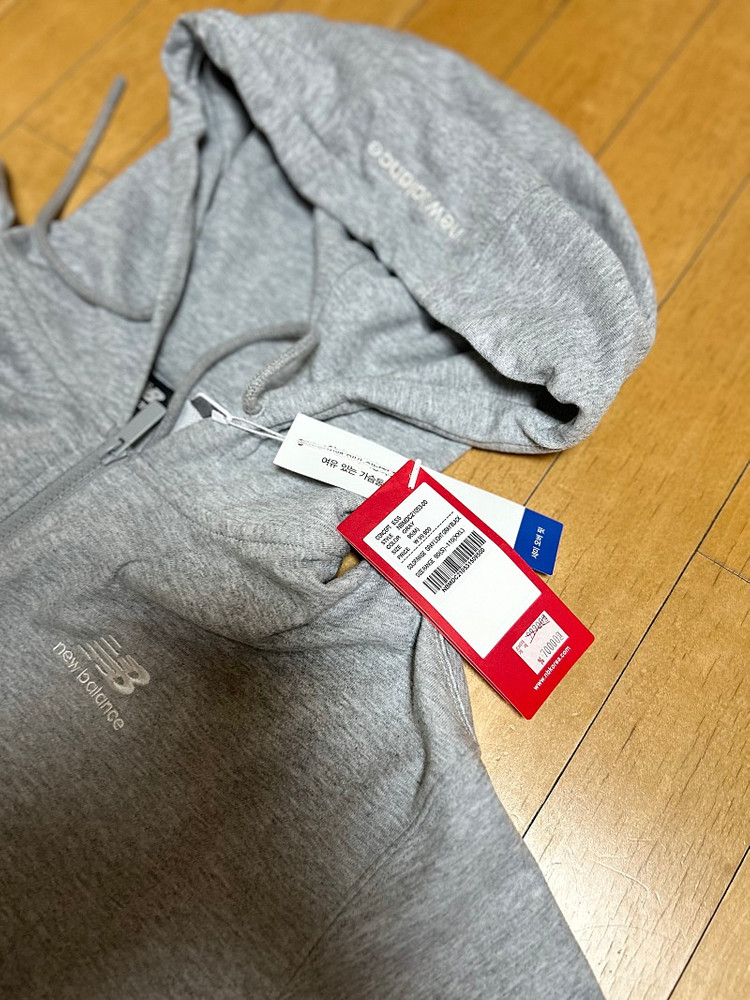 뉴발란스 트레이닝 후드집업 상의 새상품 판매합니다 사이즈 M 이미지