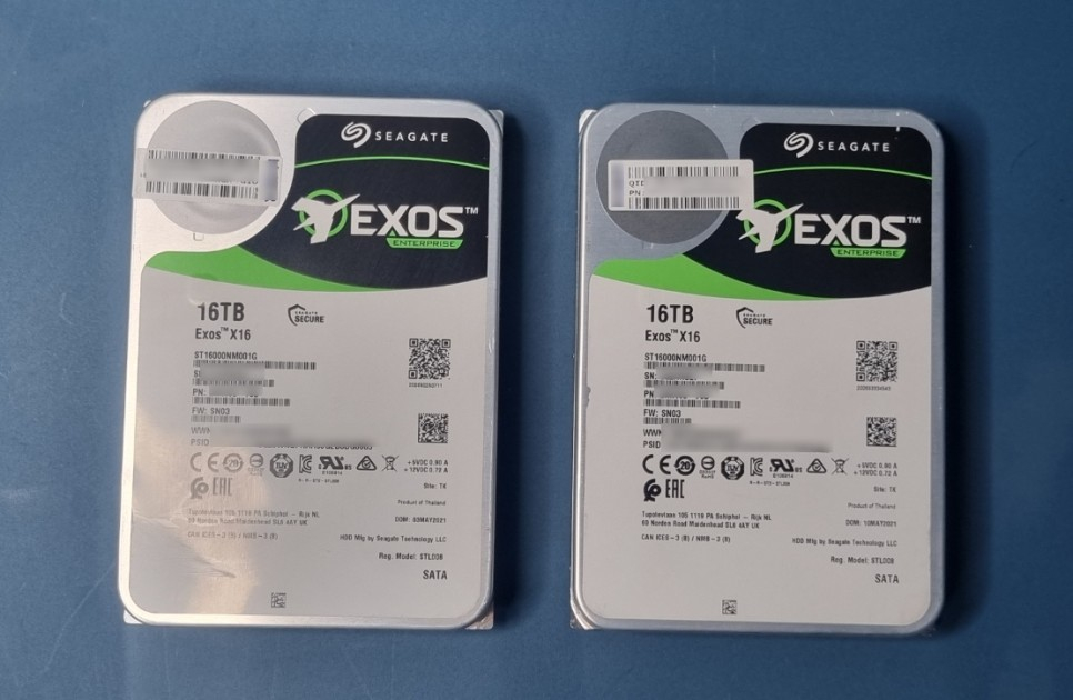 [판매] 시게이트 16TB 18TB 16테라 18테라 EXOS 엔터프라이즈 판매합니다 이미지