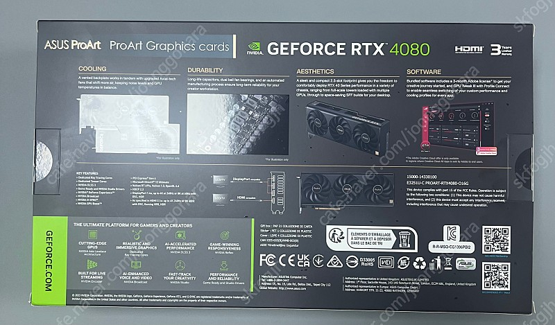그래픽카드 ASUS ProArt GeForce RTX 4080 O16G--1