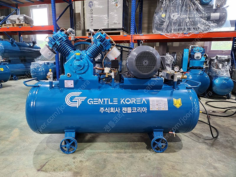 중고 최상급)-한신 15마력 500리터 콤프레샤 대용량 탱크장착형!~중고콤프레샤 전문 이미지