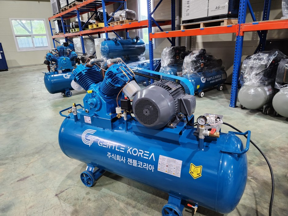 중고 최상급)-한신 15마력 500리터 콤프레샤 대용량 탱크장착형!~중고콤프레샤 전문 이미지