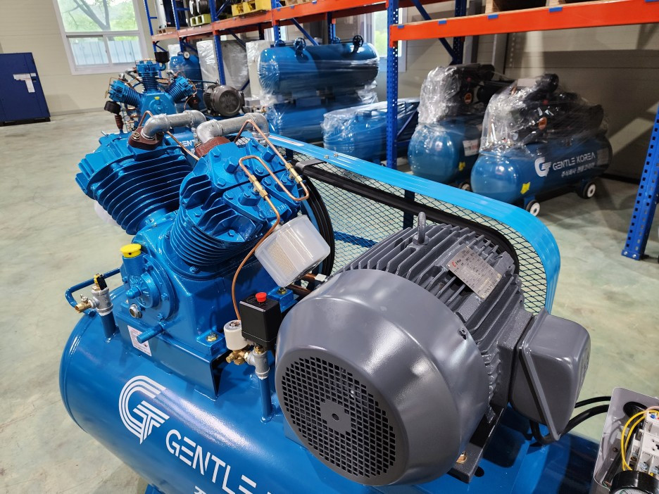 중고 최상급)-한신 15마력 500리터 콤프레샤 대용량 탱크장착형!~중고콤프레샤 전문 이미지