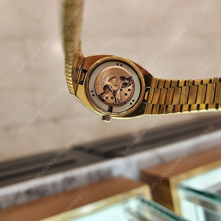 오메가 OMEGA 씨마스터 골드 금장 오토매틱 여성[정품]시계 이미지