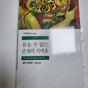 참을수없는 존재의 가벼움 밀란쿤데라