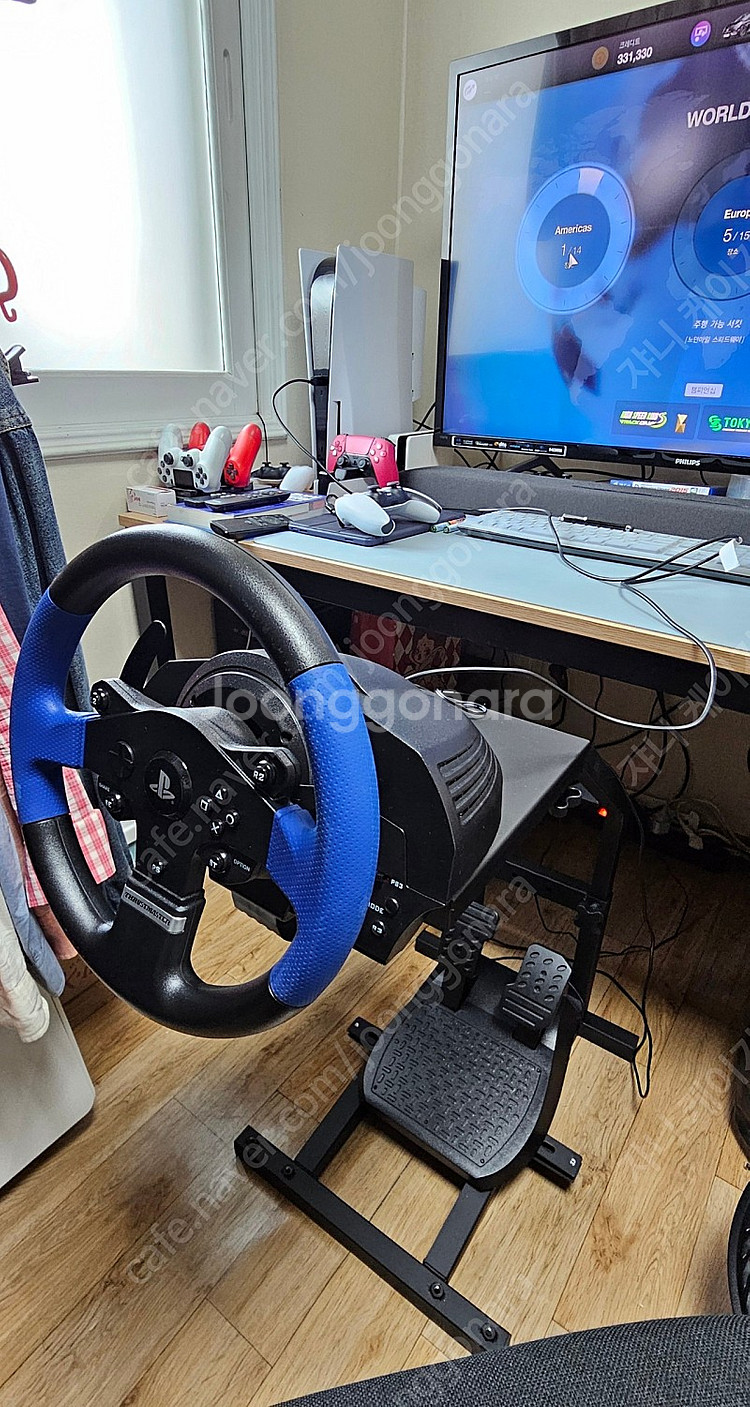 트러스트마스터 T150 레이싱휠 + 거치대 풀세트 (P...--1