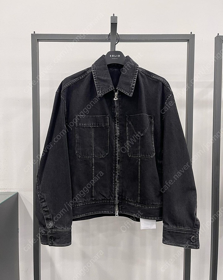 [50] 솔리드옴므 22FW 흑청 데님자켓--3