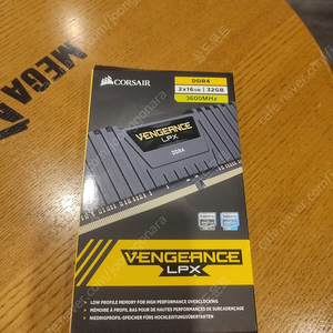 DDR4 16G 2개 커세어 벤저스 3600 C18 급처 .