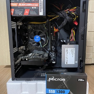 사무용 컴퓨터 i3 9100f / h310 / gtx 750 ti 2gb / ddr4 8gb / ssd 256gb 택배비 포함 23만원