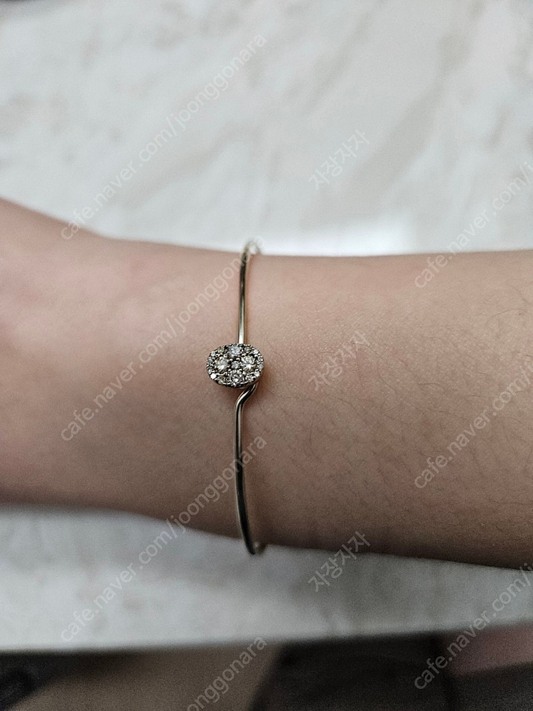 14k 꼬냑다이아 뱅글팔찌 이미지