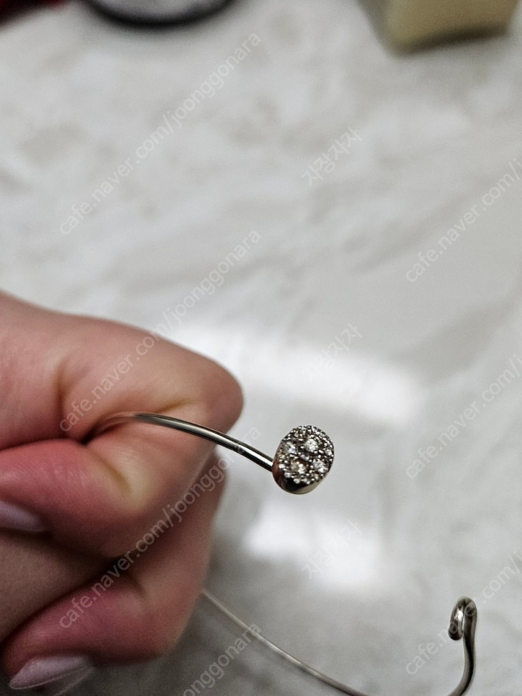 14k 꼬냑다이아 뱅글팔찌 이미지