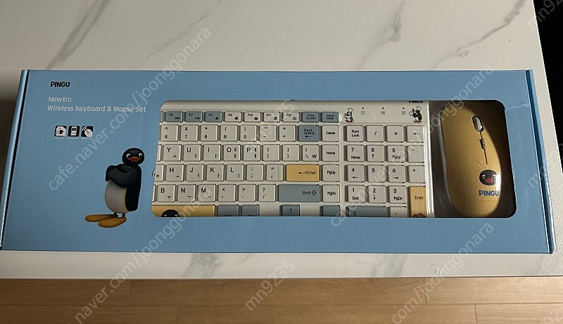 핑구 저소음 무선 키보드 마우스 세트 이미지