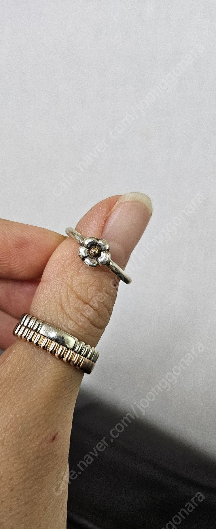 판도라 단종 콤비꽃 와이드 반지 50~51호 이미지