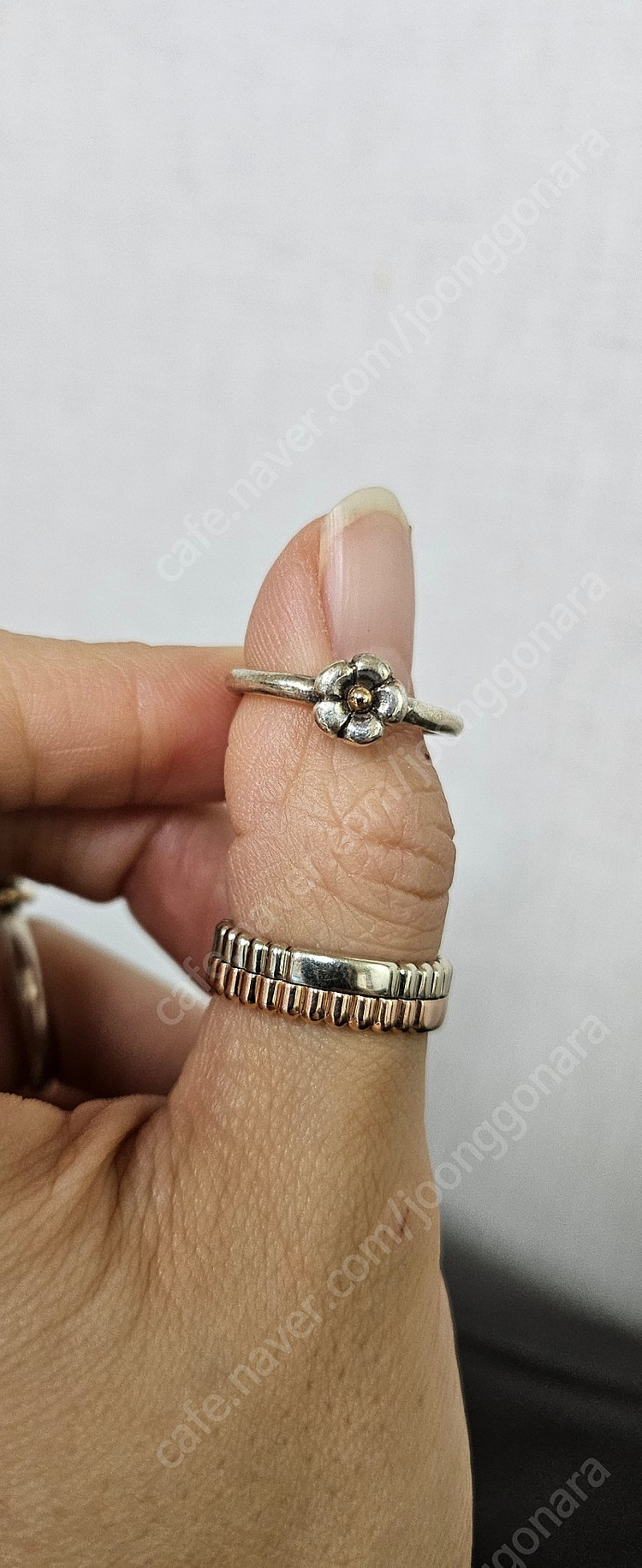 판도라 단종 콤비꽃 와이드 반지 50~51호 이미지