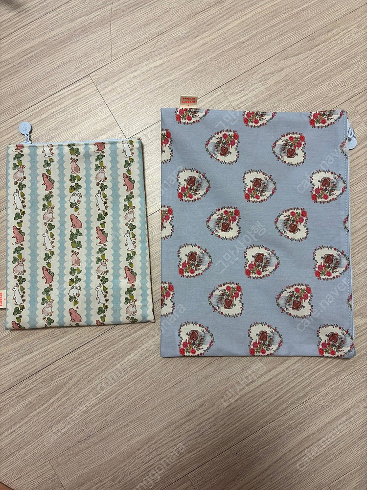 프레젠트프로젝트 이지코팅파우치 블루버니s 하트베어블루m 일괄 어제 수령 이미지