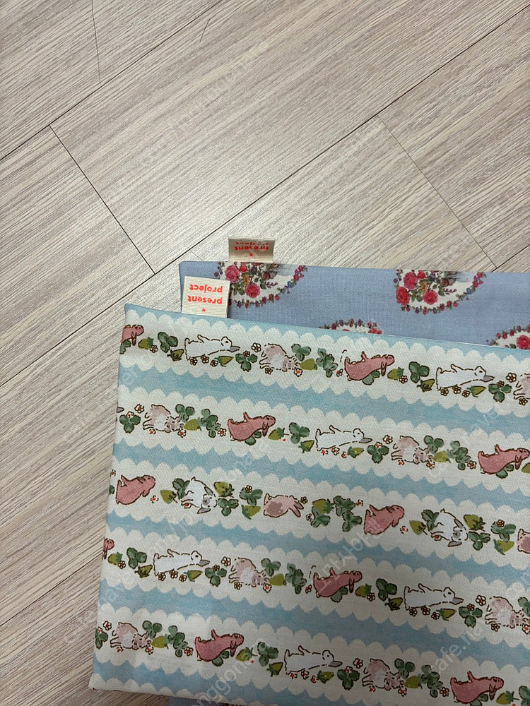 프레젠트프로젝트 이지코팅파우치 블루버니s 하트베어블루m 일괄 어제 수령 이미지