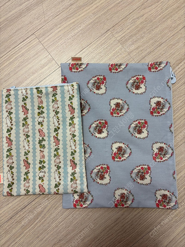 프레젠트프로젝트 이지코팅파우치 블루버니s 하트베어블루m 일괄 어제 수령 이미지