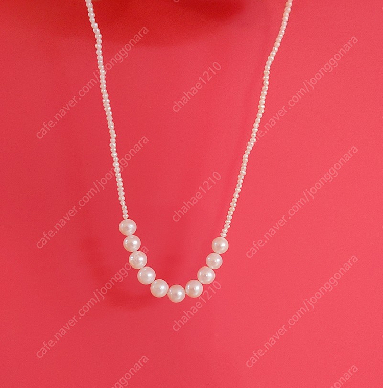 먼데이에디션 The mixed pearl necklace 진주 목걸이 이미지