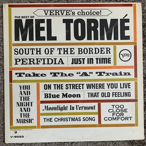 Mel Tormé – The Best Of Mel Tormé LP