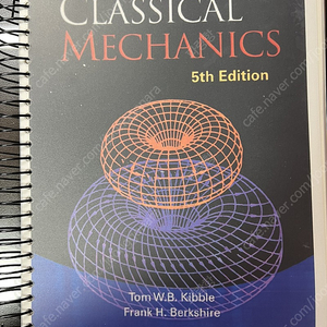 고전역학 원서 Classical Mechanics 5판