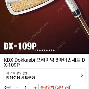 KDX Dokkaebi 프리미엄 8아이언세트 DX-109P