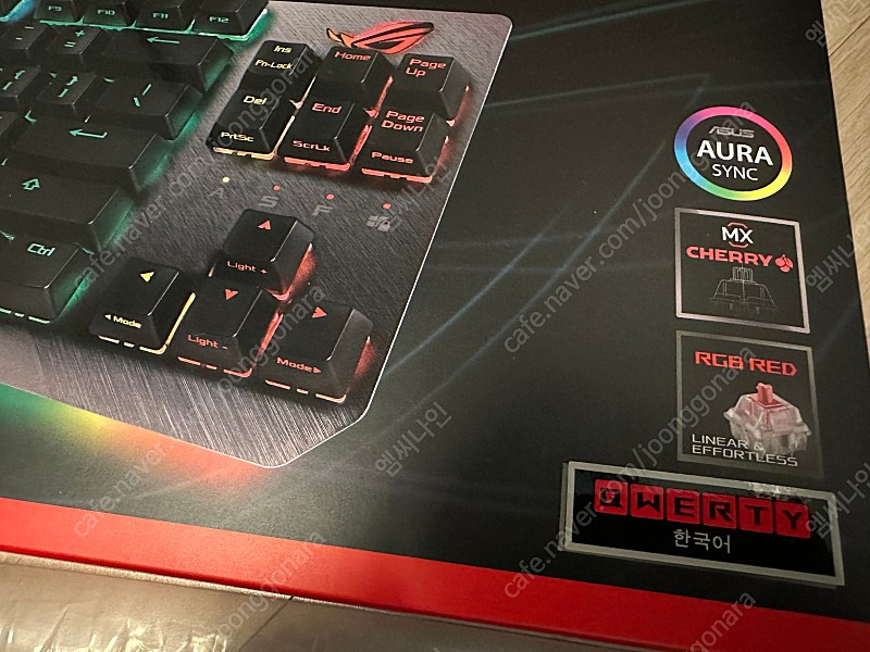 아수스 strix scope 적축 기계식 키보드 판매합니다. 이미지