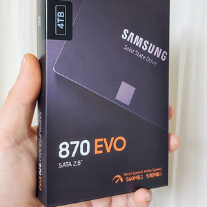 삼성전자 SSD 870 EVO 4TB + SATA to USB 변환 컨버터 새제품