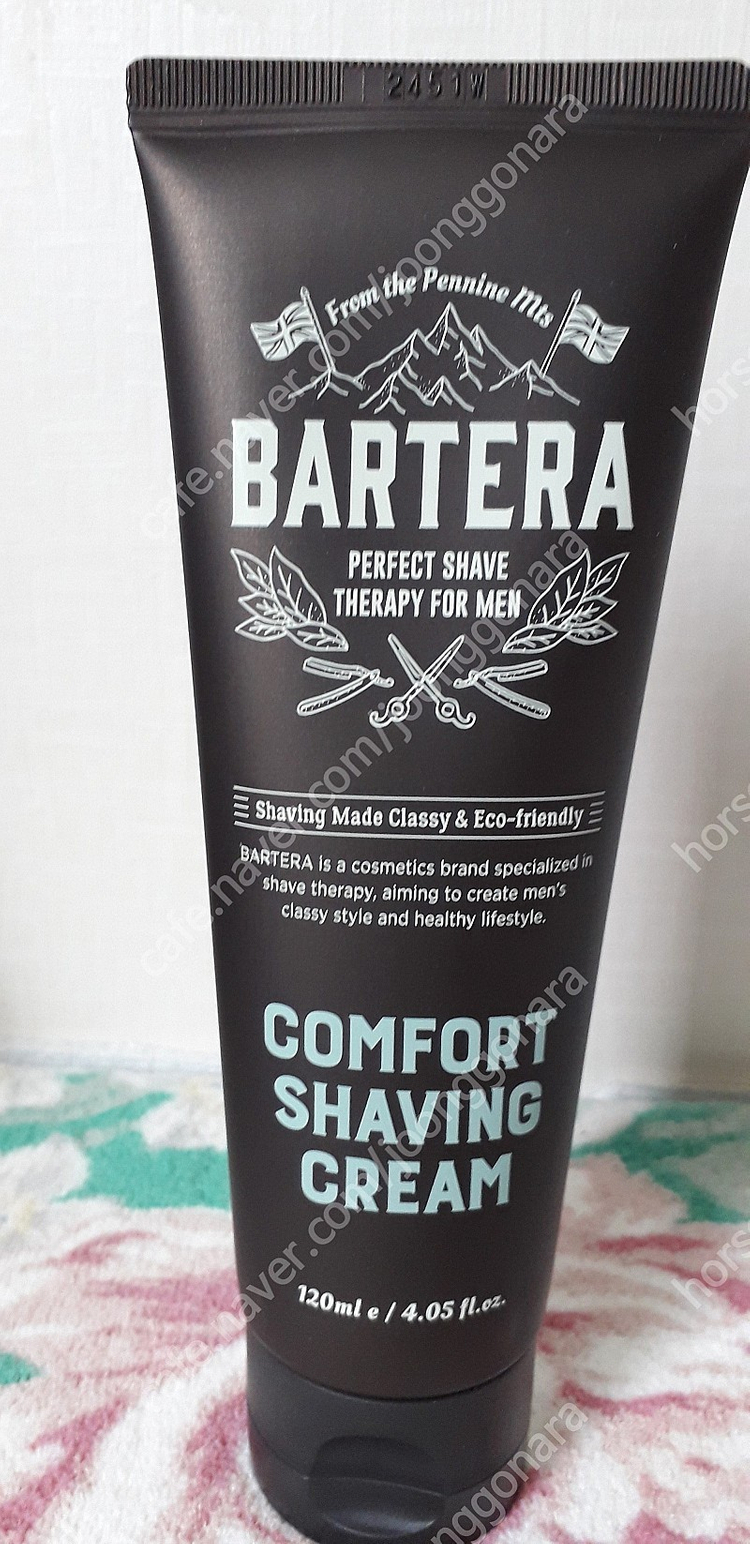 바르테라 컴포트 세이빙 크림와 무슈제이 베이직 아쿠아 올인원 이미지