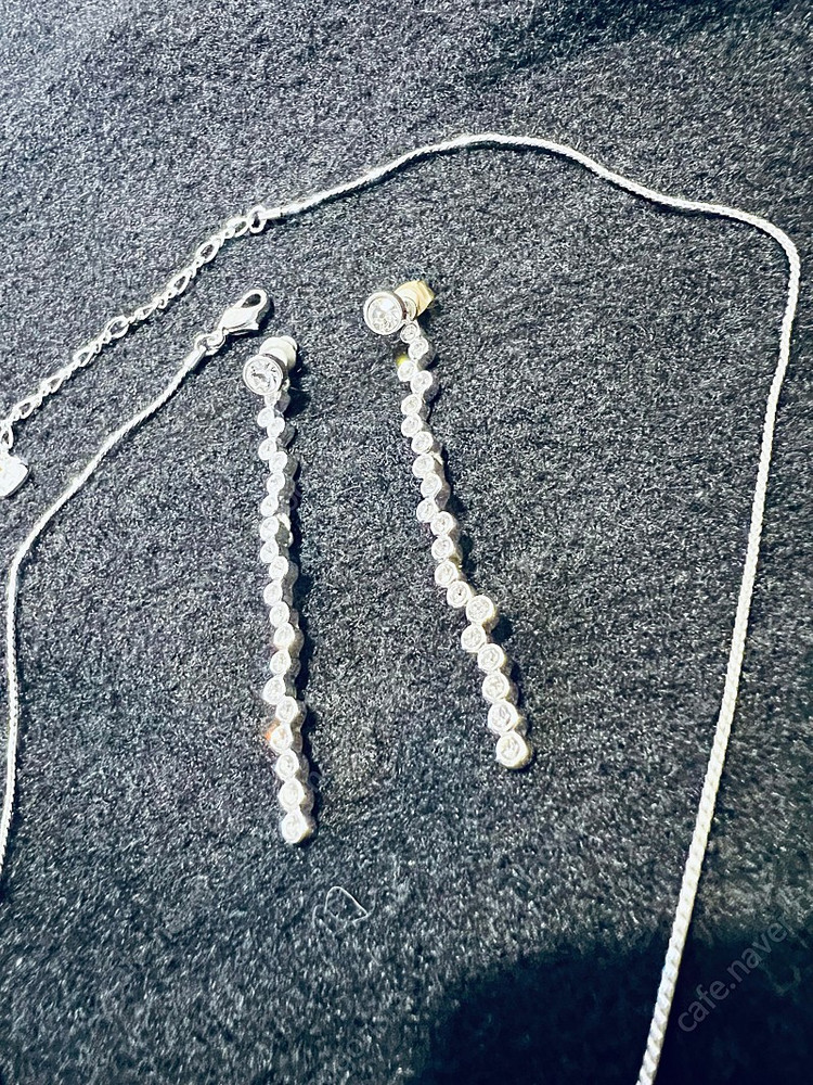 [정품] 스와로브스키 목걸이&귀걸이 세트 이미지