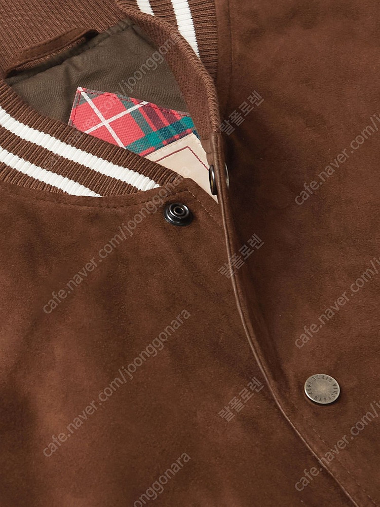 바라쿠타 스웨이드 바시티자켓 브라운(초코) 44사이즈 새상품팝니다. 이미지