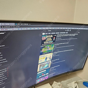 삼성 커브드모니터 32인치 144hz 두대 팝니다.