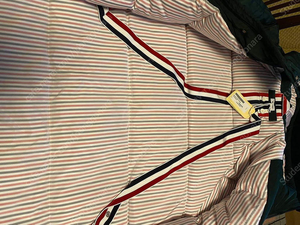 [3] 톰브라운 폴리 트윌 4바 풋볼 사이드라인 롱 파카 다운 자켓 다크 그린 이미지