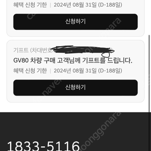 gv80 프리빌리지 양도합니다.