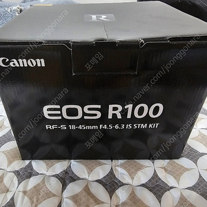 캐논 EOS R100 18-45mm F4.5-6.3 IS STM 번들렌즈킷 새상품 판매합니다