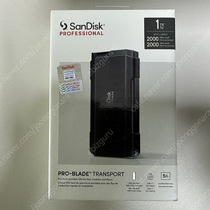 SanDisk Professional PRO-BLADE TRANSPORT 1TB 팝니다. (국내 정발품/미개봉)
