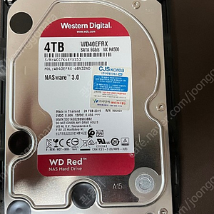WD Red 4T(NAS용) 하드 2개 판매합니다.