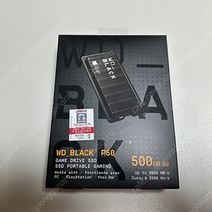 WD Black Game Drive SSD P50 500GB SSD 팝니다.