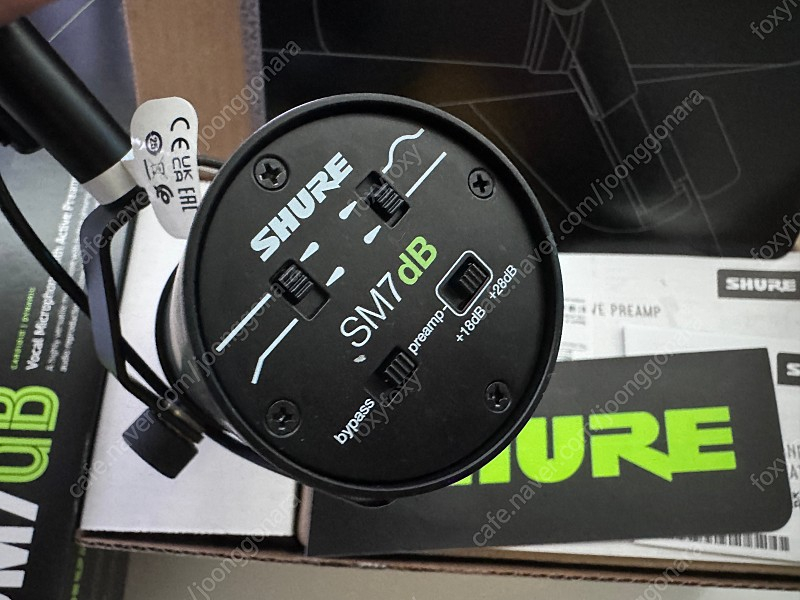Sm7db shure 단순개봉 판매 이미지