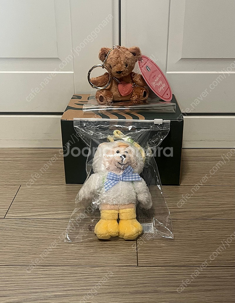 (새상품/택포/2개 가격) 스타벅스md 비마인 베어 패브릭+딜라이트 컬러로프 베어리스타 키체인 키링 일괄 판매--0